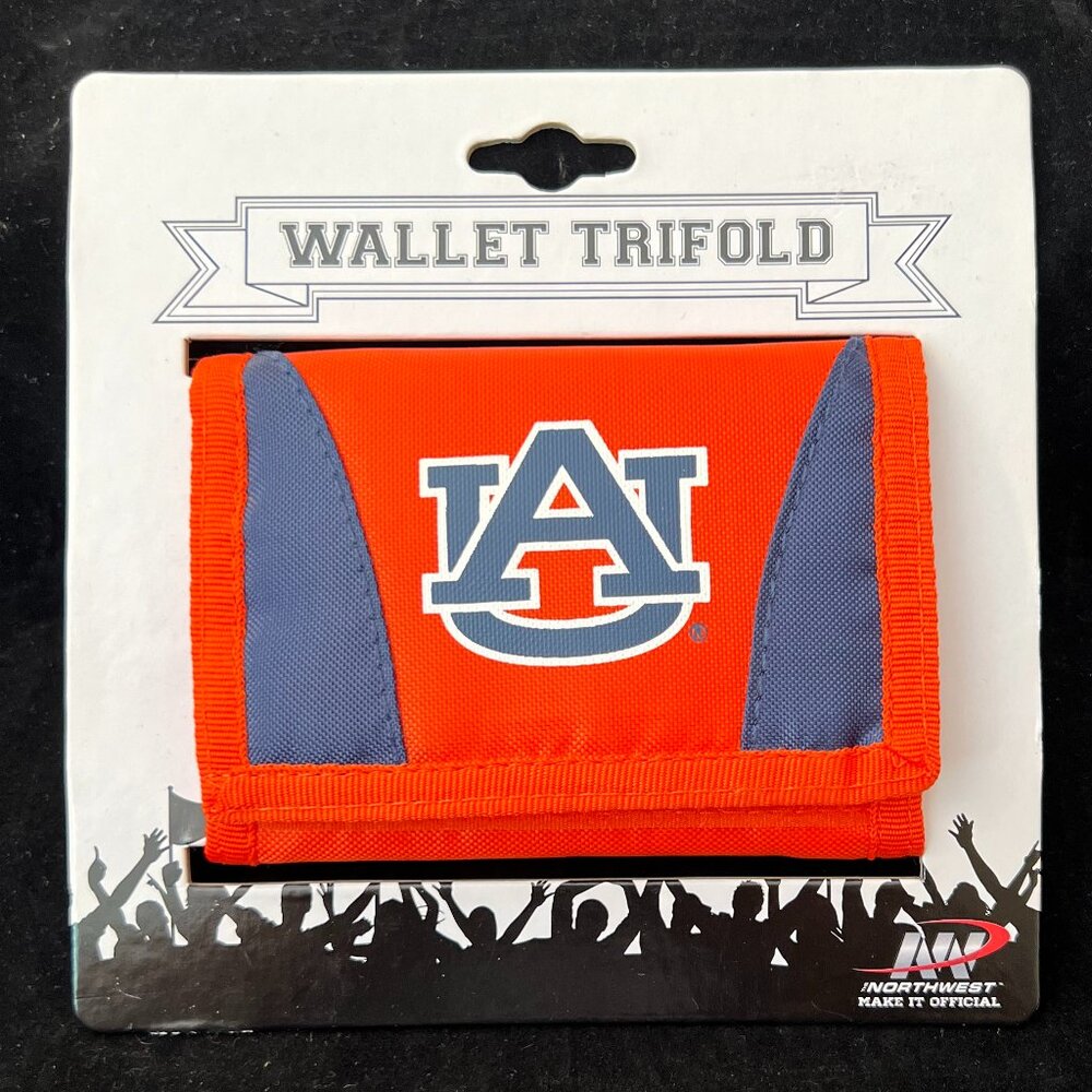 Auburn University Nylon Tri-Fold Wallet NWT